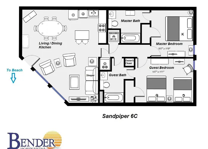 Sandpiper 6c Holiday home *